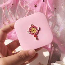 렌즈통 휴대용 보관함 캐릭터 카드캡터체리 케이스, 제비꽃