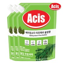아키스 베이킹소다 주방세제 리필 솔잎향 1.2L x3개 설거지 1종, 단품