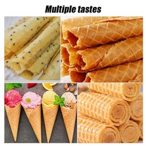 와플팬 Egg Roll Baking Pan Waffles for The Cake Non-Stick Omelet Mold Ice Cream Cone Maker Bakeware, 한개옵션0