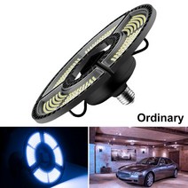 야외작업용조명 세차 틴팅샵 고성능 E27 Led UFO 차고 조명 E26 220V Lampada 60W 80W 100W 변형 가능한 접, 01 Two Years Warranty_02 80W, 04 Ordinary Cold