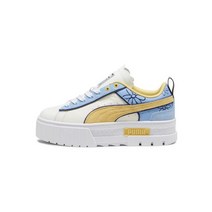 푸마 순차배송 푸마 x 스머프 메이즈 더 스머프 - 화이트:플랙선 - 394874-01 Mayze THE SMURFS - Warm White-Flaxen