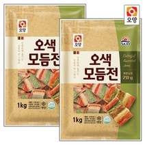 [퀴클리몰] 사조오양 오색 모듬전 1kg (20g) x 2개