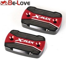 XMAX 카울 오토바이 액세서리 브레이크 액 탱크 캡 yamaha 300 250 125 300 2017 2020 2021 유체 저장소 커버, 빨간색