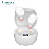 런메시 Runmecy 무선 블루투스 이어폰 블루투스 5.0 B21, 화이트