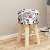 원목 화장대 의자 스툴 침실 간이 미니 홈테리어 인테리어 보조 디자인, 잉글리시(높이42cm)
