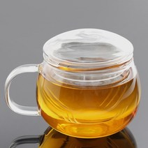 다즐링 티컵 차우림 유리머그 300ML 쌍화 카페 분유 티웨어 다과상