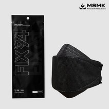 KF94 픽스구사 대형 50매 100매 블랙 화이트 귀가편한 귀편한 사이즈 큰 마스크 K94, 검정색