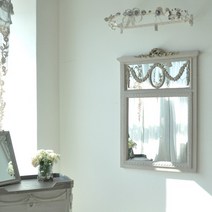 꼬떼따블 도헤 빈티지 엔틱 화장대 인테리어 대형 벽거울 1P (81x6x112cm)