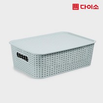 [다이소]뚜껑있는 라탄 다용도 정리함 중형-1003710