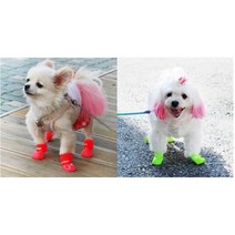 강아지 장화 레인부츠 야외 산책 신발 말티푸 댕댕이, 퍼플