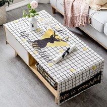 명품 식탁보 모던 미니멀 테이블보 코튼 린넨 Yinshang, 【보통면과 린넨】 80 × 180cm, 아름다운 커피 테이블 천을 포용