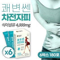 식약처인증 차전자피 분말 식이섬유 1일 1포 배변활동에 도움 차전차피 가루 차전자 씨앗 수용성 섬유소 변비움 직빵 섬유질 장 장청소 장운동 psyllium 임산부 부모님 노인, 6박스 180포(6개월분)