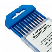 10pcs 2 Lanthanated WL20 TIG 텅스텐 전극 1.0 1.6 2.0 2.4 3.0 4.0 파란색 금속 가공, 150mmx1.6mm