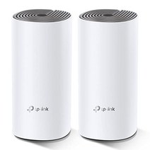 TP-Link Deco E4 메시 WLAN 라우터 AC1200 WLAN 홈 네트워크 전체 솔루션(최대 260m²의 범위 모든 유형의 가정에 적합 다중 작업 모드 2x 10/100Mbit/s 포트 2x 팩) 흰색 -13614, 와이파이 중계기
