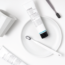 리브러쉬 치과의사가 개발한 구내염 칫솔 치약 세트 천연 치약 120g 혼합모 칫솔, 그레이