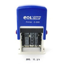 자동스탬프 유통기한 날짜 표시 잉크 내장 만년구문 일부인 C-300