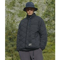 COVERNAT X BLACK YAK 퀼팅 집업 자켓 블랙 CO2204JKB1BK