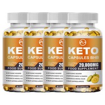 다이어트 영양제 1-4P 케토 다이어트 알약 20 000mg 최고의 체중 감량 지방 버너 탄수화물 차단제 다이어트 알약, 4 Bottles