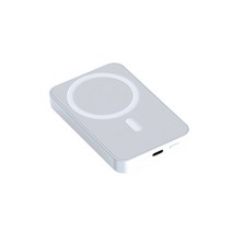 캠핑 차박 배터리 파워뱅크 20000mah 자기 전원 은행 미니 휴대용 대용량 충전기 pd20w 무선 고속 충전 외부 for iphone, 하얀