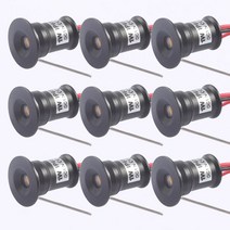 직부조명 12V 쿠커 후드 미니 실내 Downlight 디 밍이 가능한 Led 명소 캐노피 1W 15mm RGB 계단 캐비닛 빛, 02 White Housing_02 120 Degree, 07 12V Warm White