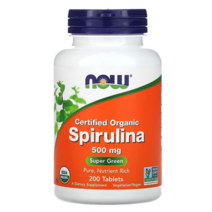 나우푸드 오가닉 스피루리나 500mg 200타블렛 스피룰리나 SPIRULINA, 1개, 스피루리나 스피룰리나 500mg 200타블렛