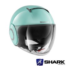샤크 오픈페이스 헬멧 나노 하프페이스 선바이저 오토바이 헬멧 NANO GRN, S