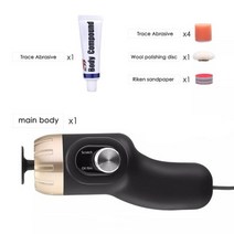 차량용광택기 무선 광택기 패드 폴리셔 듀얼 스크래치 리무버 8500rpm 자세히 유약, 검은색, 검은색