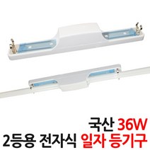 국산 FPL 36W 2등용 전자식 형광등기구 일자등, 01. 데이타임 FPL 36W 2등_ C. 등기구만, 1개