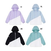 폴햄키즈 공용 안감형 블록 후드 바람막이 PKD2JJ3010