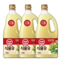 해표 식용유 1.8L, 3개