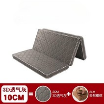접이식매트리스 친환경 코코넛팜 바닥매트 3단 접이식바닥요, D타입 두께10CM 3단(3D통기성커버)