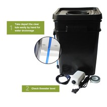 스마트팜 수경재배기 콩나물 시루 키우기 화분 허브 바질 DWC 수경법 시스템 클론 버킷 15L 전체 사각형, 01 EU plug