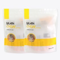 닥터바이 강아지 두뇌영양 분리불안 덴탈껌 브레인츄, 2세트, 가수분해연어