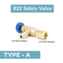 펌프부품 자동차 A C 냉매 액체 안전 밸브 R410A R22 에어컨 1 4 어댑터 자동 교체 부품 공구, TYPE-A