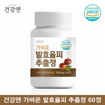 발효율피정 발효율피 추출물 정 엘라그산 발효 율피 가루 추출 분말 밤속껍질 율피정 김치유래 유산균 60정