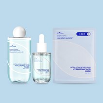 이즈앤트리 초저분자 히아루론산 3종세트 (토너+세럼+마스크) + 쇼핑백, [세트2] 토너+마스크10매+쇼핑백