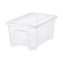 이케아 SAMLA 삼라 수납함 뚜껑 투명 28x20x14 cm5 l 398.857.49