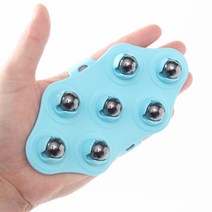 360도 회전 자석볼 마사지 장갑(블루) 마사지볼 어깨 휴대용 셀프 안마 다리 지압 근육, 상세페이지 참조