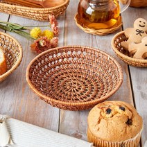 모던하우스분당점핸드메이드 라탄 넝쿨 바구니(다크브라운)_18cm WO0422014, 다크브라운, 선택:단일상품