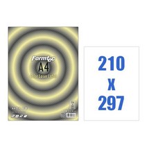 폼텍 물류라벨지 A4 CL3130 100매, 없음
