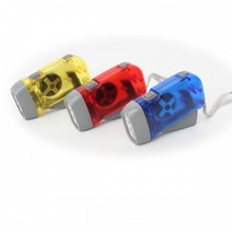 자가발전 손전등 생존용품, 자가발전미니후레쉬(색상랜덤)