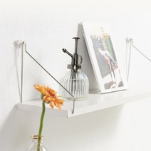 거실 벽선반 화이트 미니 책선반 우드 벽걸이 선반, 소(15X30) 1개