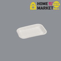 종이포장용기 사각종이접시/몰드트레이/8호-백색/800개