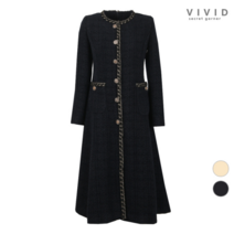 VIVID SG VIVID 클래식 금장단추 울트위드 겨울원피스