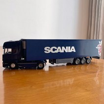자전거트레일러 34CM 1:50 스케일 스카니아 무거운 트랙터 컨테이너 차량 트레일러 트럭 모델 금속 다이 캐, 04 C