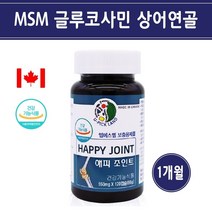 엠에스엠 글루코사민 MSM 식이유황 관절영양제 상어연골 무릎 뼈 관절 연골 먹는 식용 유황 조인트 엠에스엠 2000 캐나다, 1개월분