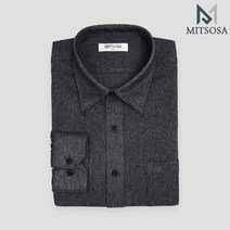 MITSOSA 폴리면혼방기모솔리드 기모 셔츠 남방 BW2081A