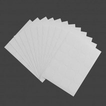 컬러 생활잡화 원형 20mm 스티커 12매세트(화이트)