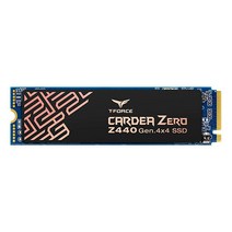 TEAMGROUP T-Force CARDEA Zero Z440 1TB DRAM SLC 캐시 3D NAND TLC NVMe PCIe Gen4 M.2 2280 게임용 SSD 읽기)쓰기 5 000)4 400MB)s TM8FP7001T0C311, FREE, 단일