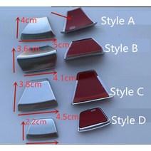 벤츠마크 메르세데스 벤츠 amg용 실버 배지 엠블럼 올드뉴 라운드D 모양 자동차 스타일링 하단 휠 로고 백, 04 D style  round